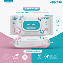 Neucare Baby Wet Wipes with Lid (Korean Formula, 648 Wipes) Pack Of 9