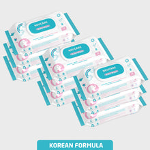 Neucare Baby Wet Wipes with Lid (Korean Formula, 648 Wipes) Pack Of 9