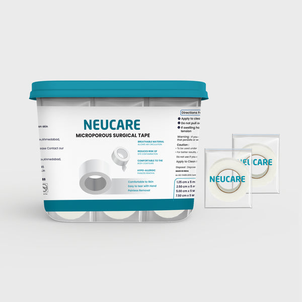 Neucare Microporous Surgical Paper Tape 0.5 inch ( 24 Rolls )