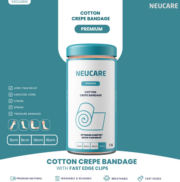 Neucare Crepe Bandage 10CM X 4MTR