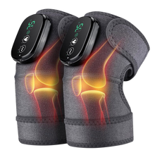 Electric Knee Massager with Heat, Heating Pad for Knee, Heated Knee Brace Wrap with Massage (1 Unit)